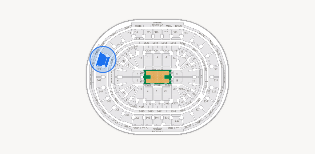 TD Garden Seating Chart