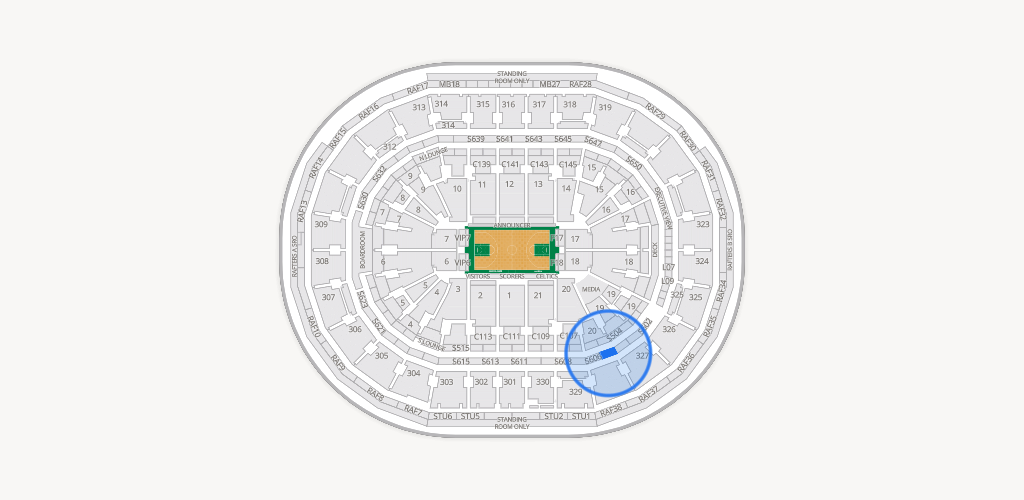 TD Garden Seating Chart
