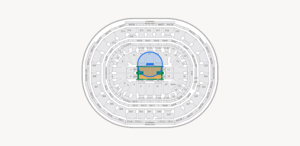 TD Garden Seating Chart