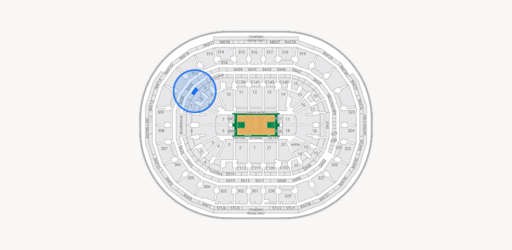 TD Garden Seating Chart
