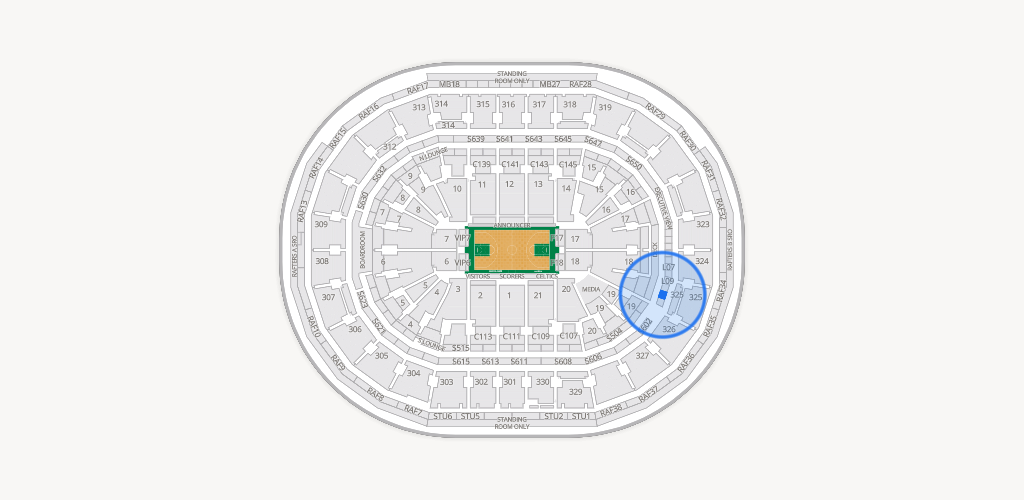 TD Garden Seating Chart