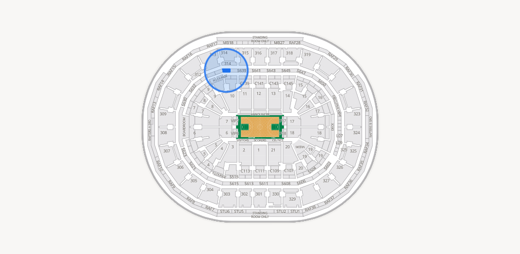 TD Garden Seating Chart