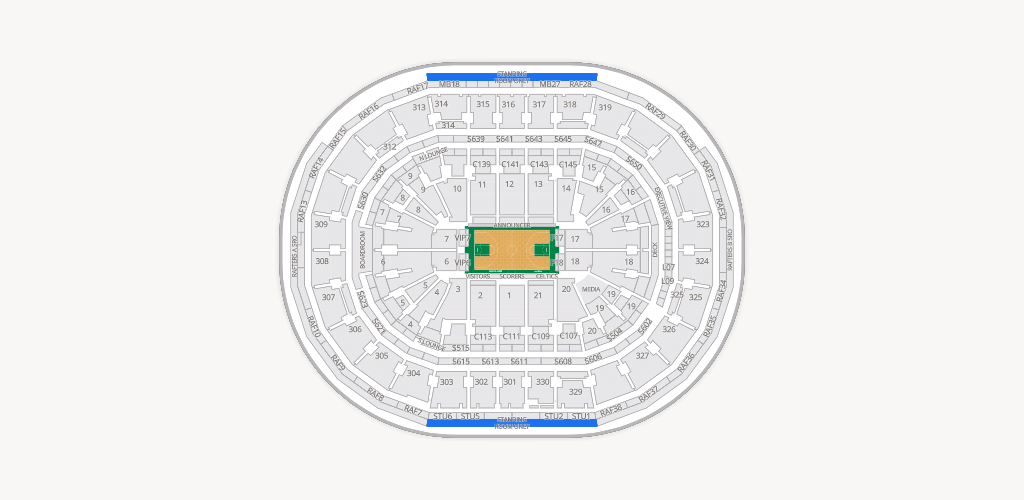 TD Garden Seating Chart