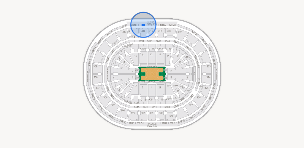 TD Garden Seating Chart