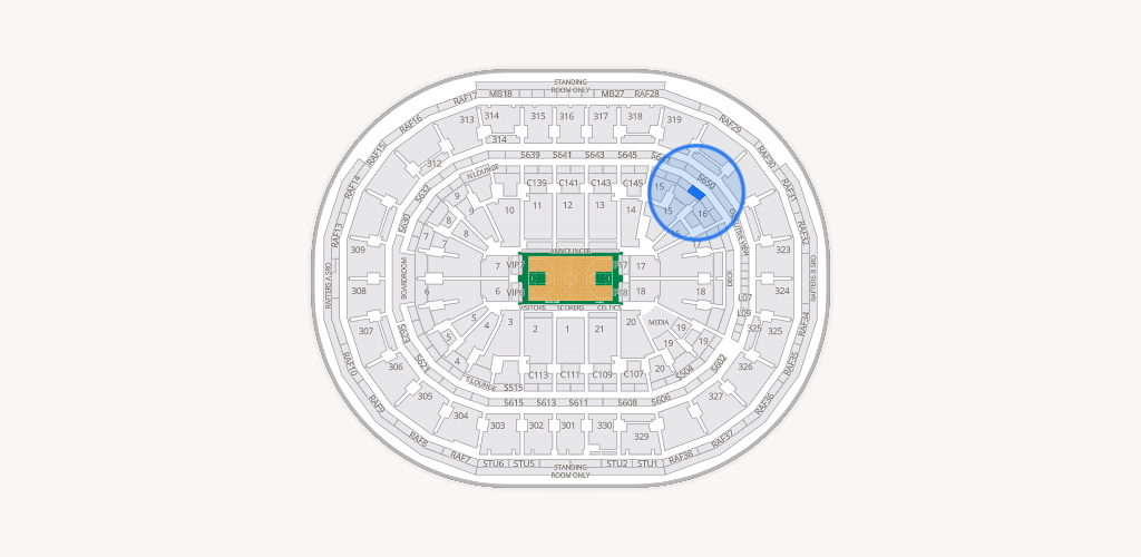 TD Garden Seating Chart
