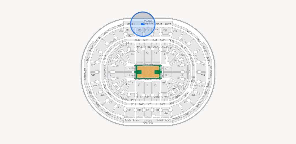 TD Garden Seating Chart