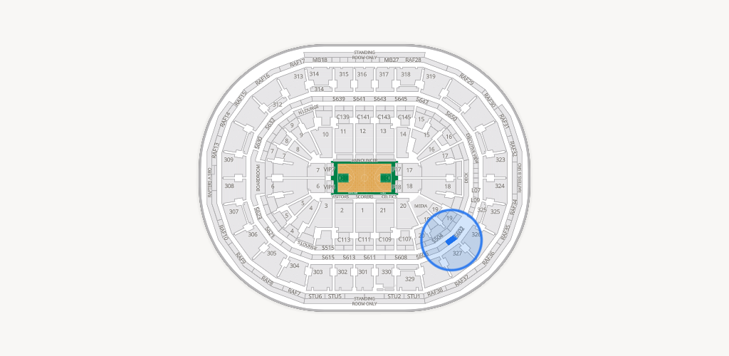 TD Garden Seating Chart