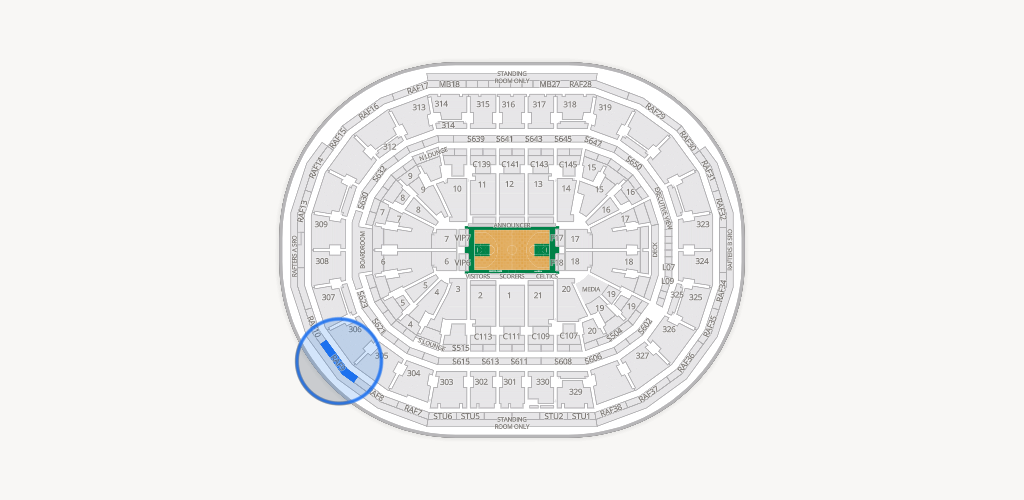TD Garden Seating Chart