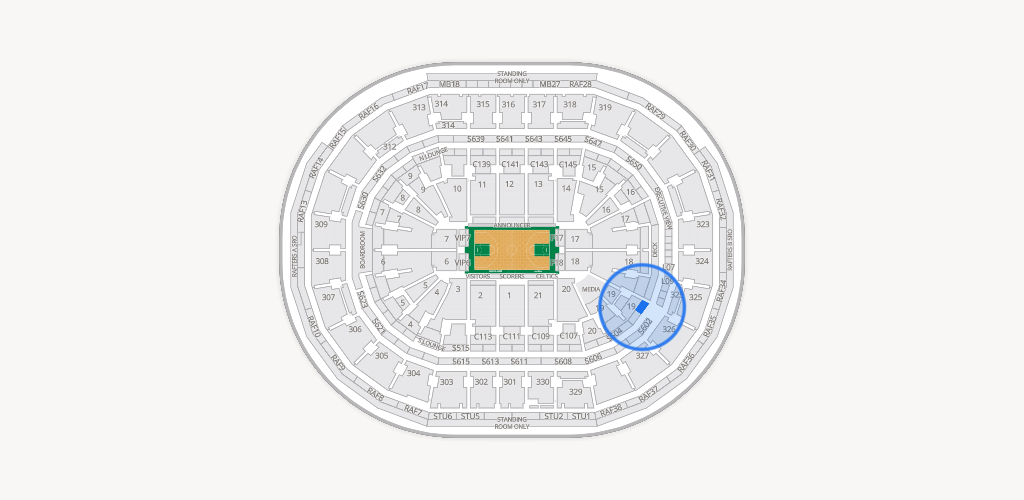 TD Garden Seating Chart