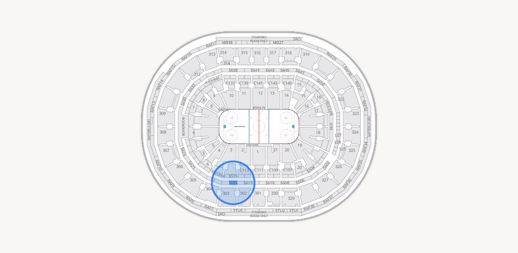 TD Garden Seating Chart