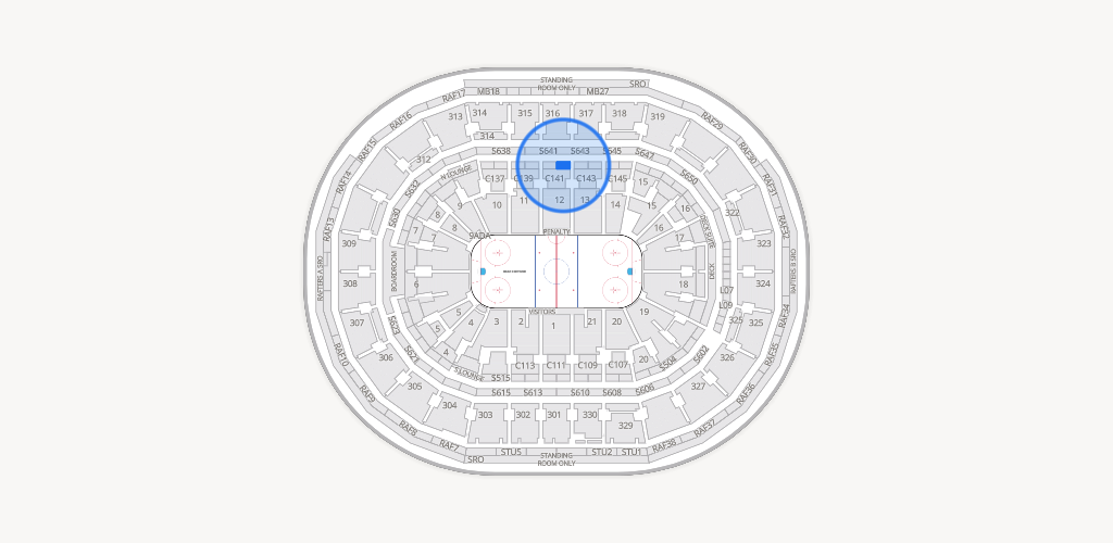 TD Garden Seating Chart