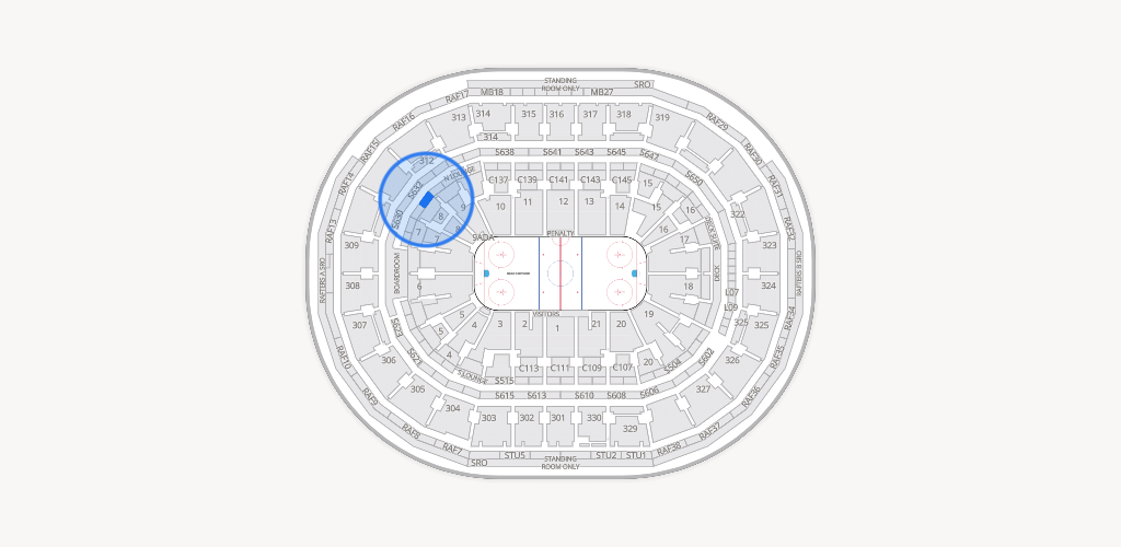 TD Garden Seating Chart