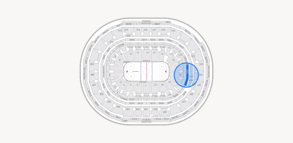 TD Garden Seating Chart