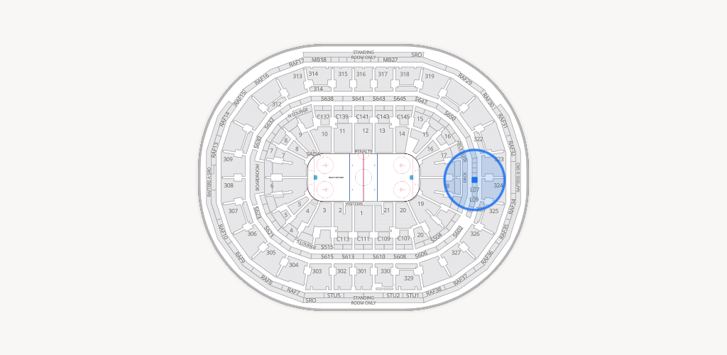 TD Garden Seating Chart