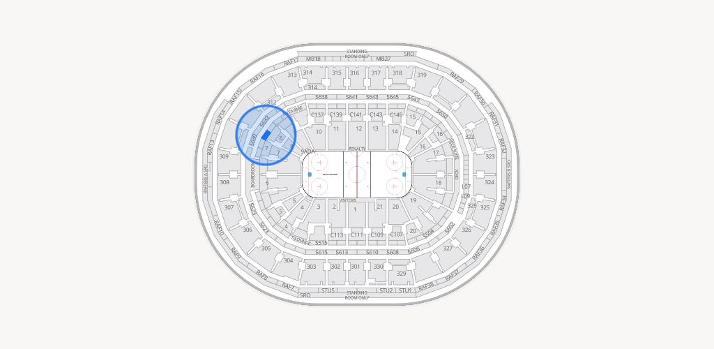 TD Garden Seating Chart
