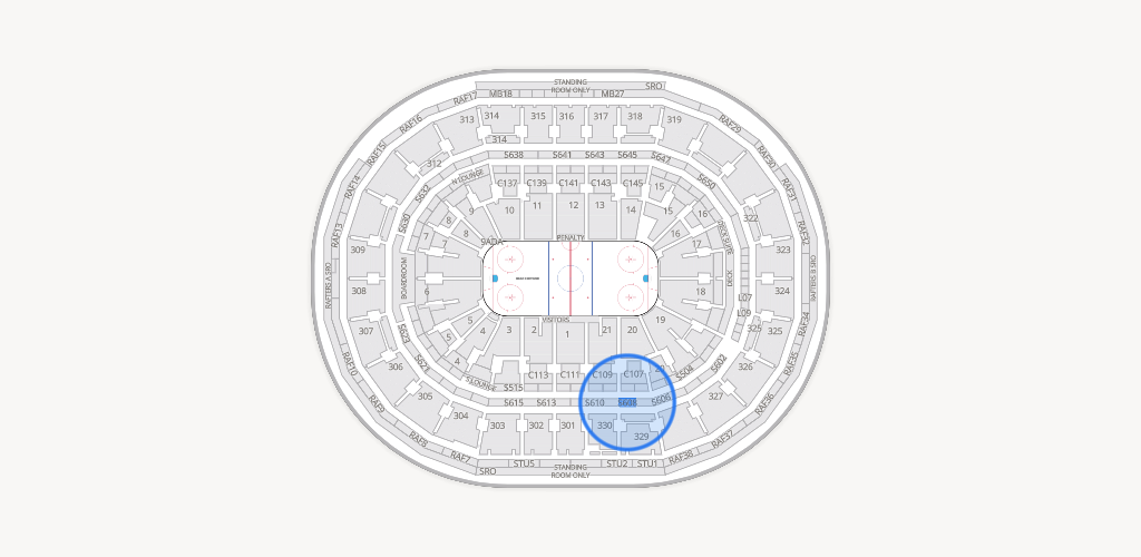 TD Garden Seating Chart