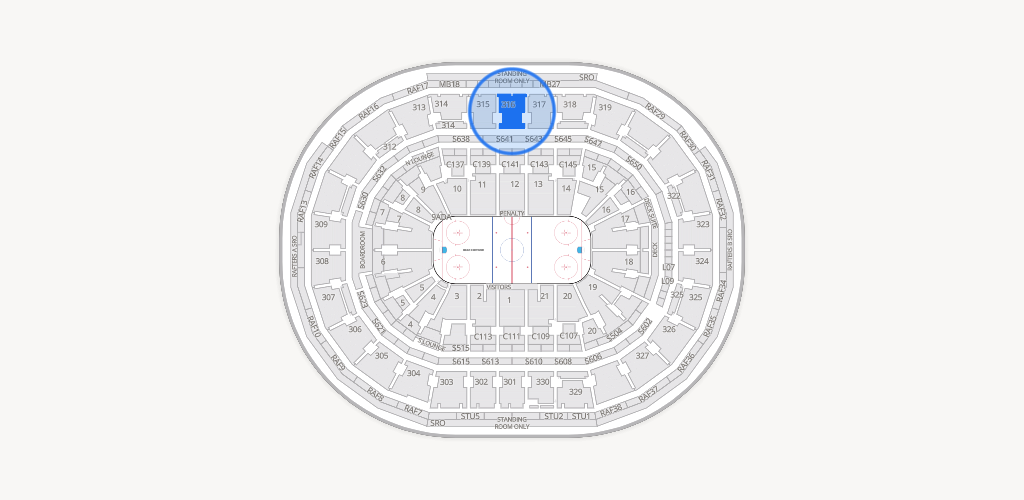 TD Garden Seating Chart