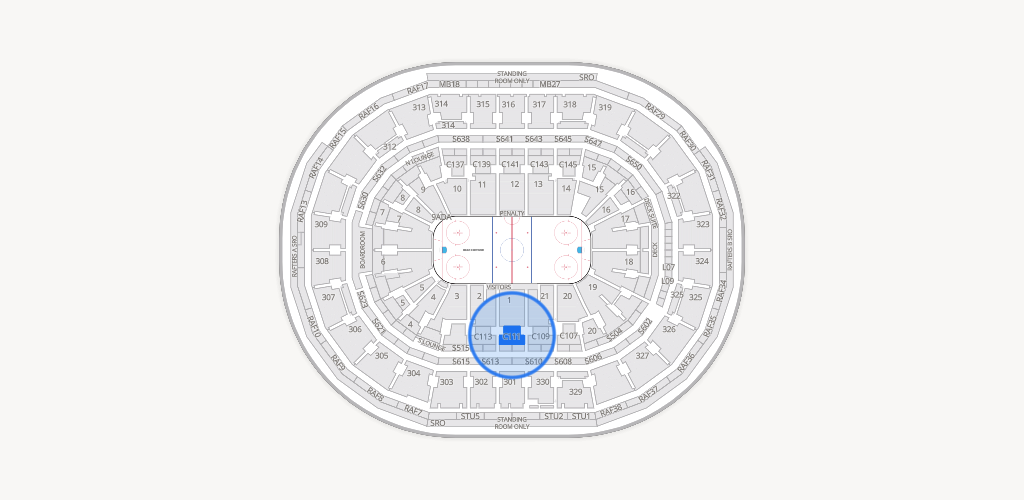 TD Garden Seating Chart