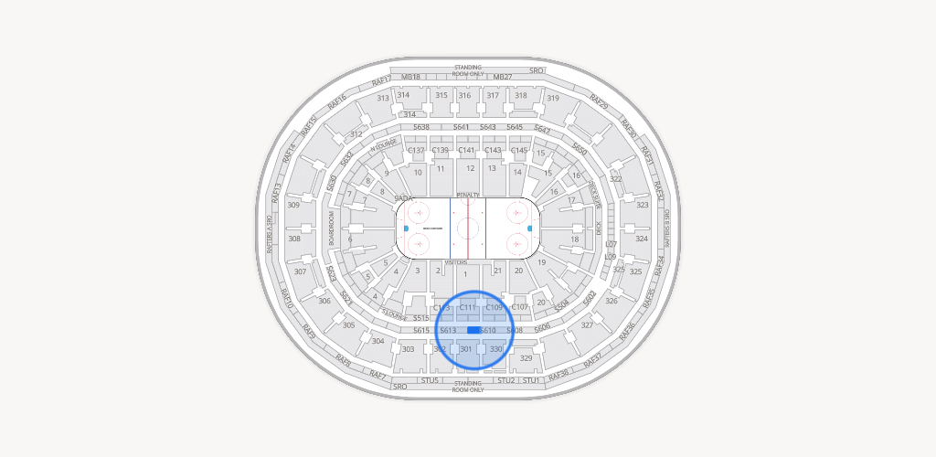 TD Garden Seating Chart