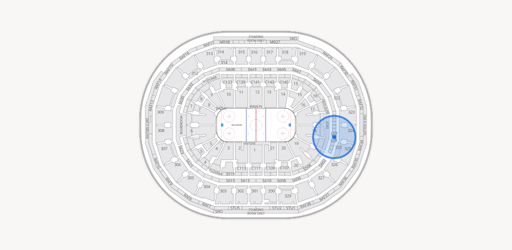 TD Garden Seating Chart