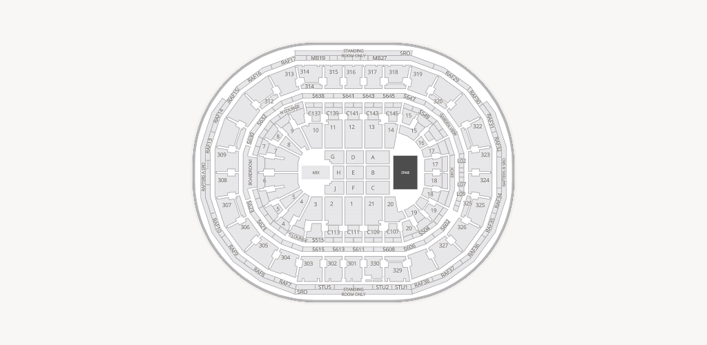TD Garden Seating Chart