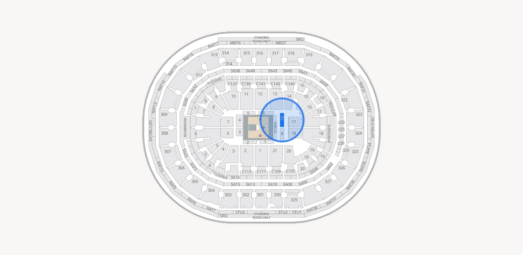 TD Garden Seating Chart