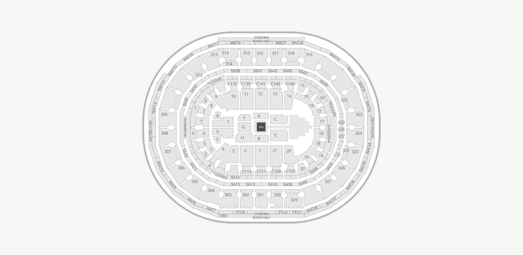 TD Garden Seating Chart