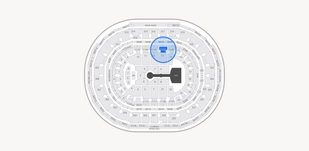 TD Garden Seating Chart