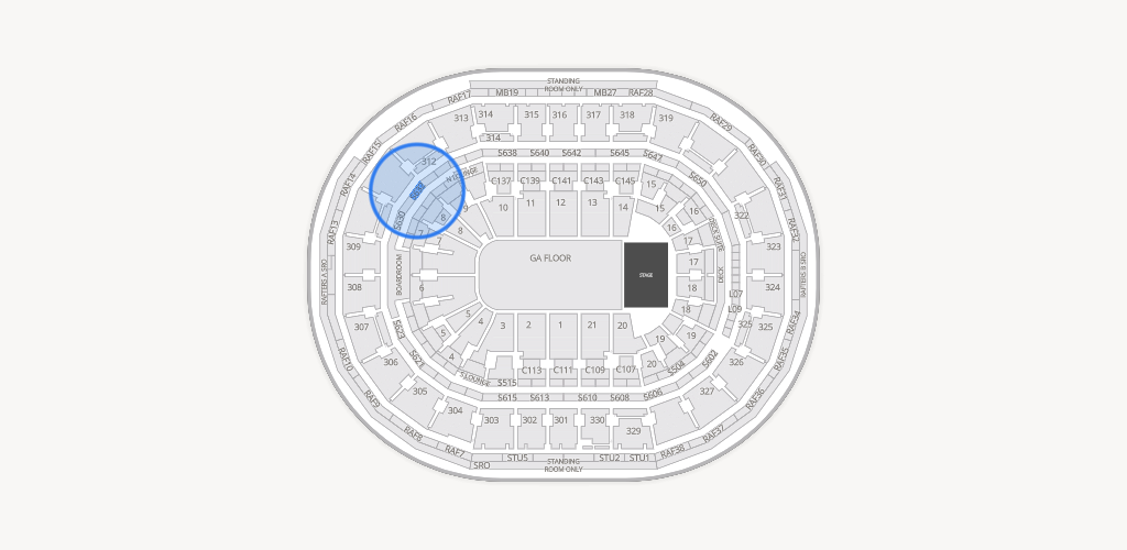 TD Garden Seating Chart