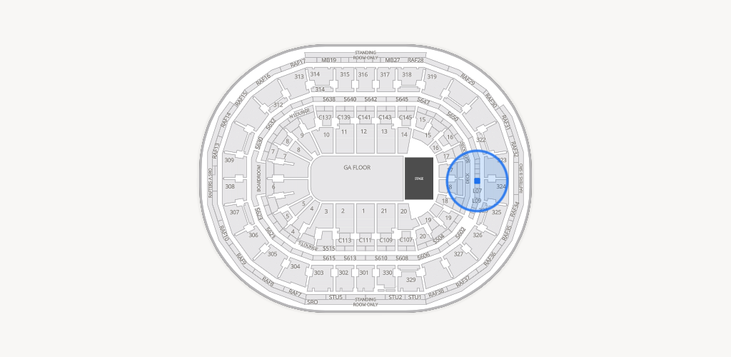 TD Garden Seating Chart