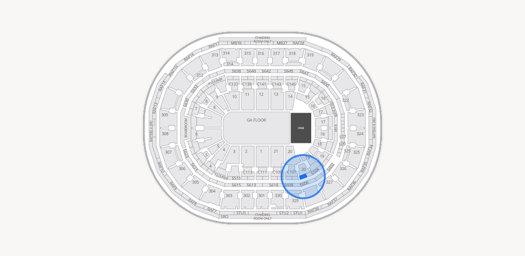 TD Garden Seating Chart