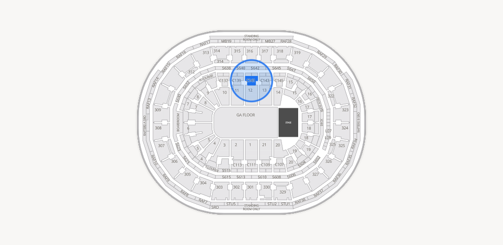 TD Garden Seating Chart