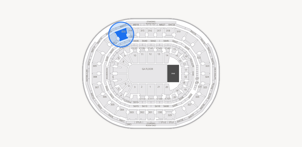 TD Garden Seating Chart