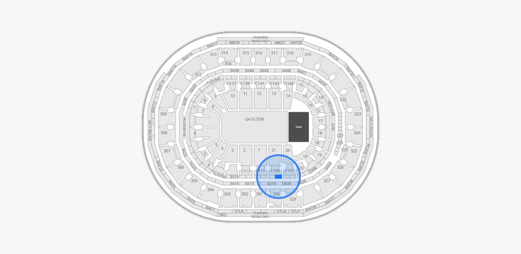 TD Garden Seating Chart