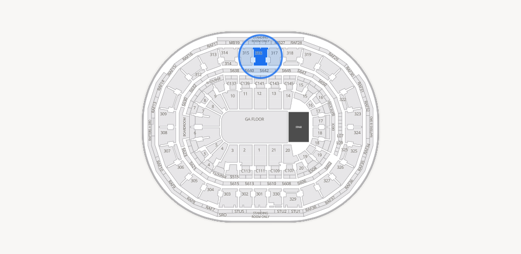 TD Garden Seating Chart