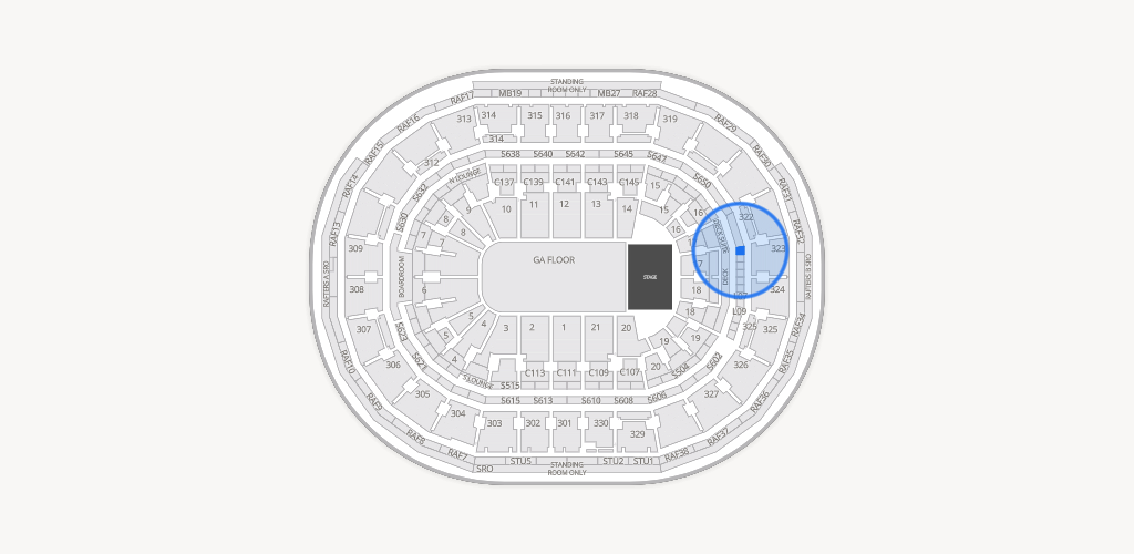 TD Garden Seating Chart
