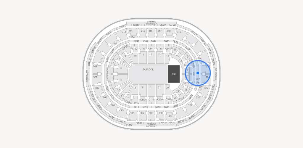 TD Garden Seating Chart