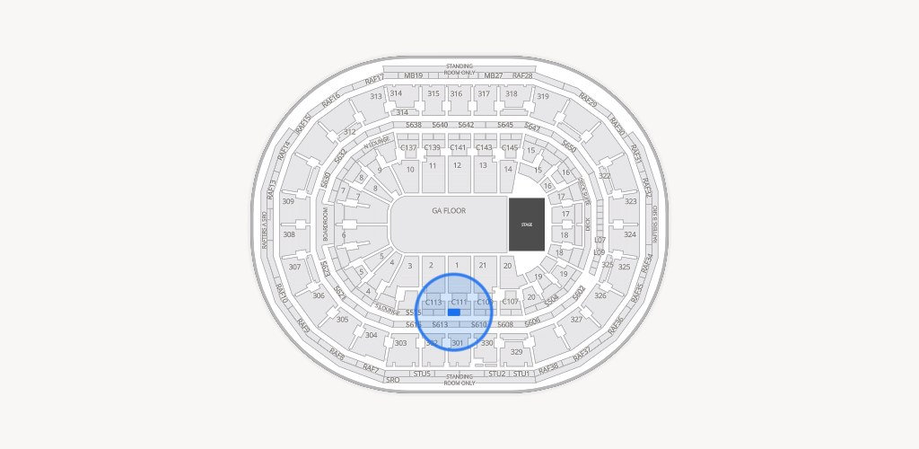 TD Garden Seating Chart