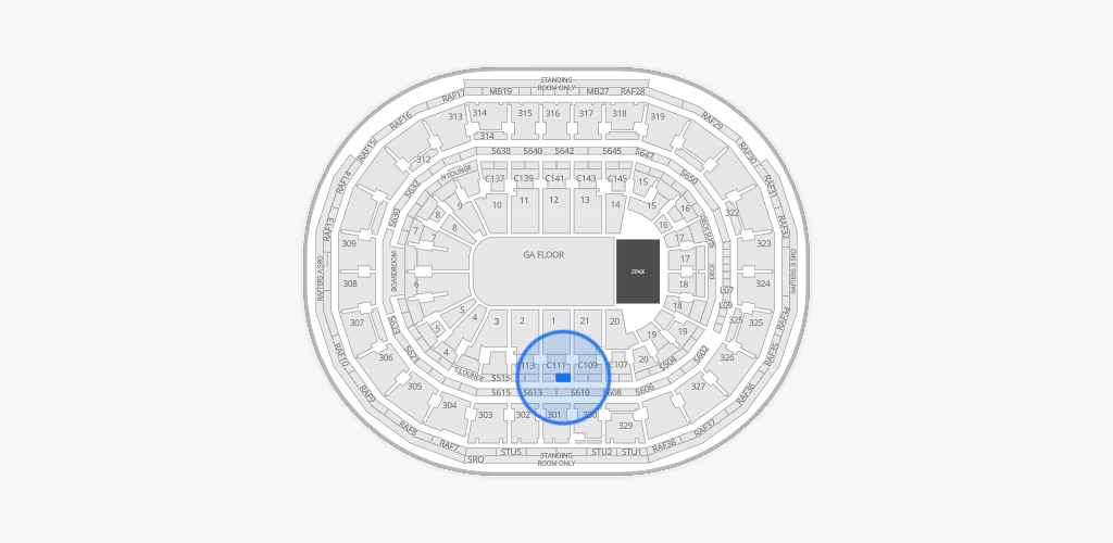 TD Garden Seating Chart