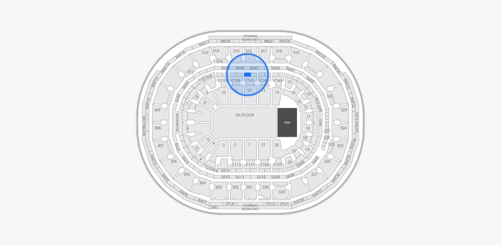 TD Garden Seating Chart