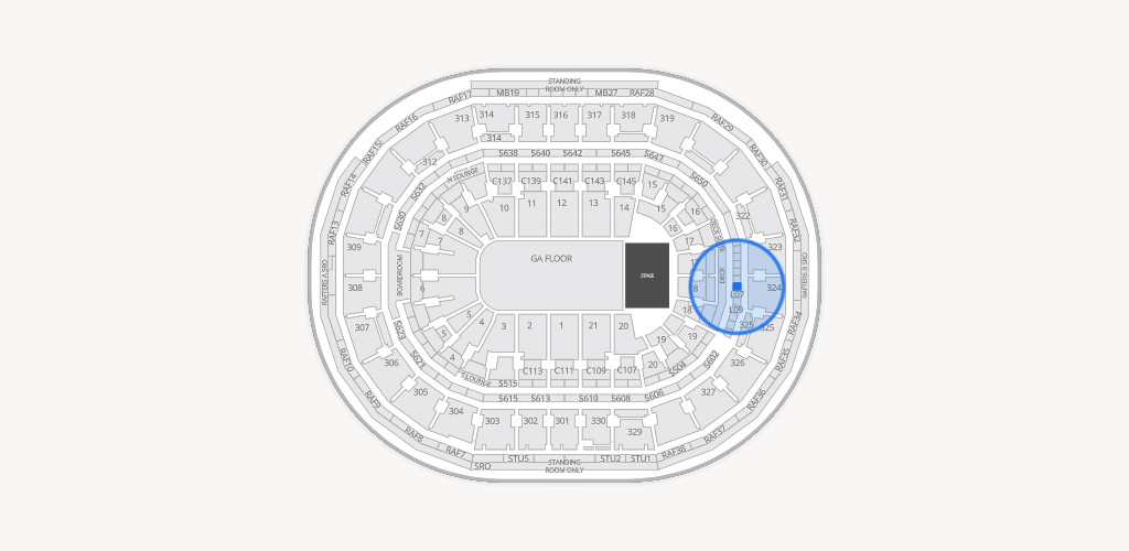 TD Garden Seating Chart