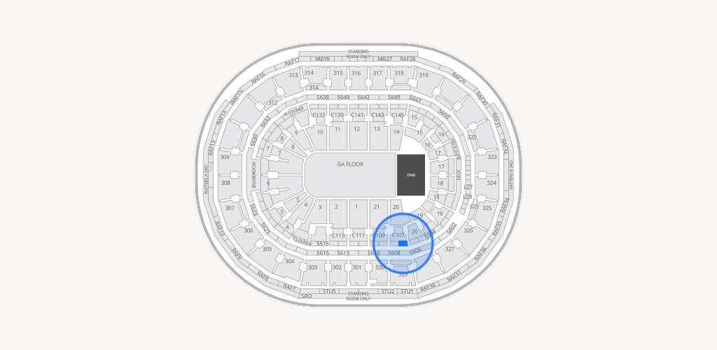 TD Garden Seating Chart