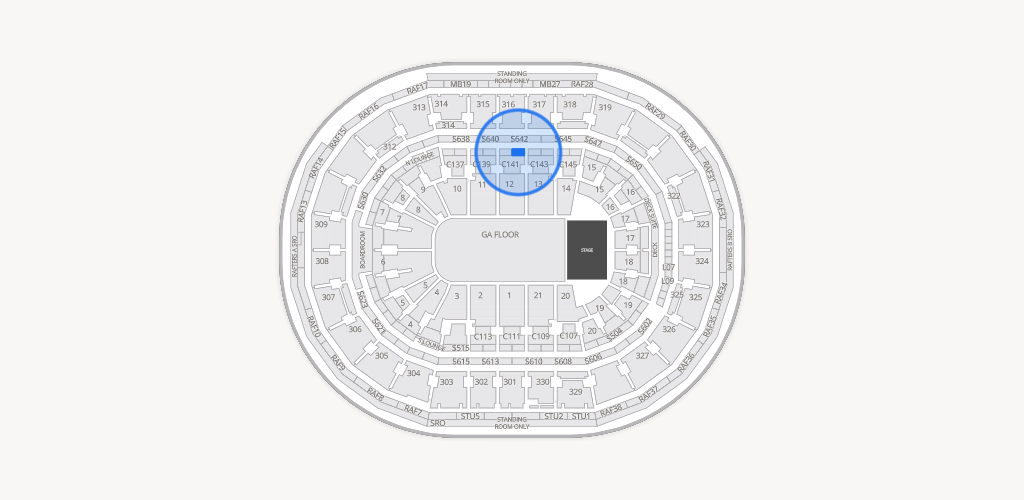 TD Garden Seating Chart