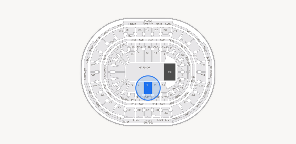 TD Garden Seating Chart