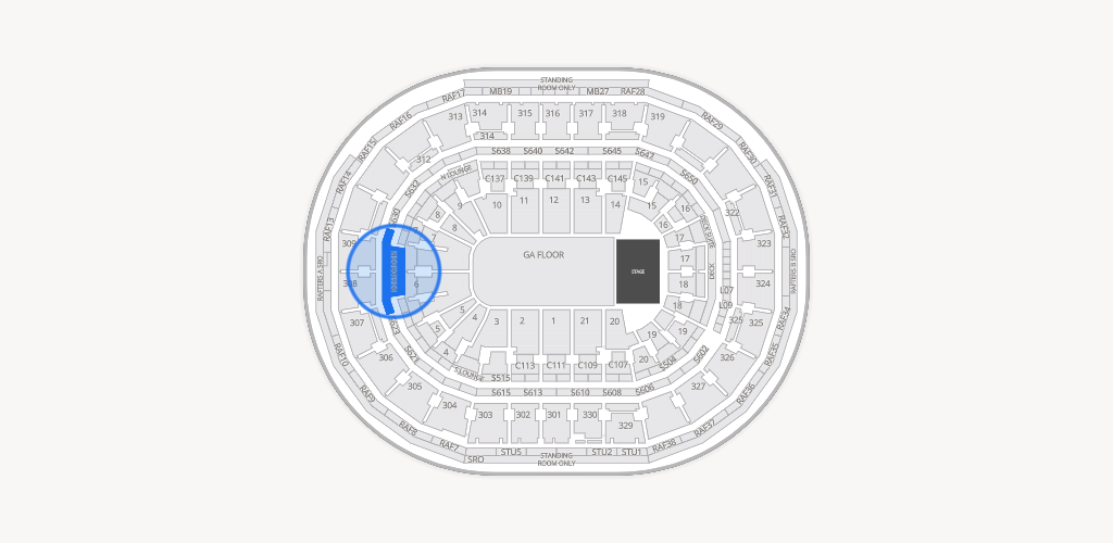 TD Garden Seating Chart