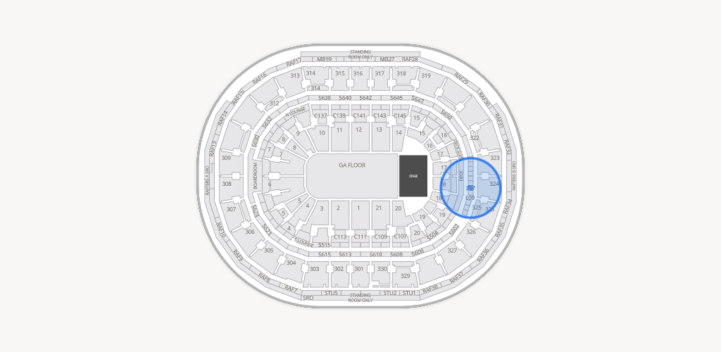 TD Garden Seating Chart