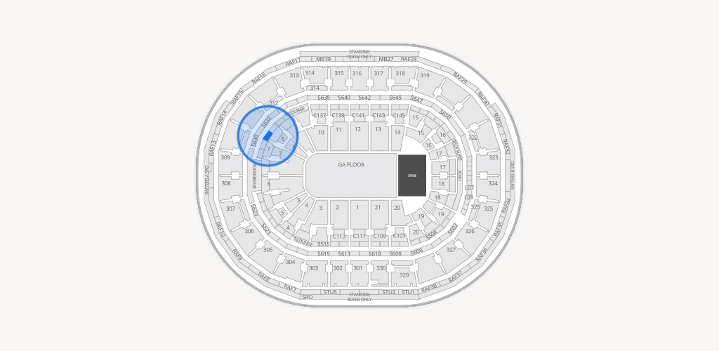 TD Garden Seating Chart