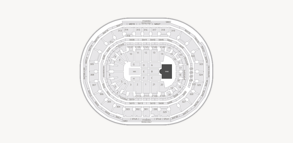 TD Garden Seating Chart