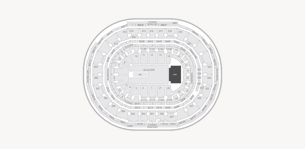 TD Garden Seating Chart