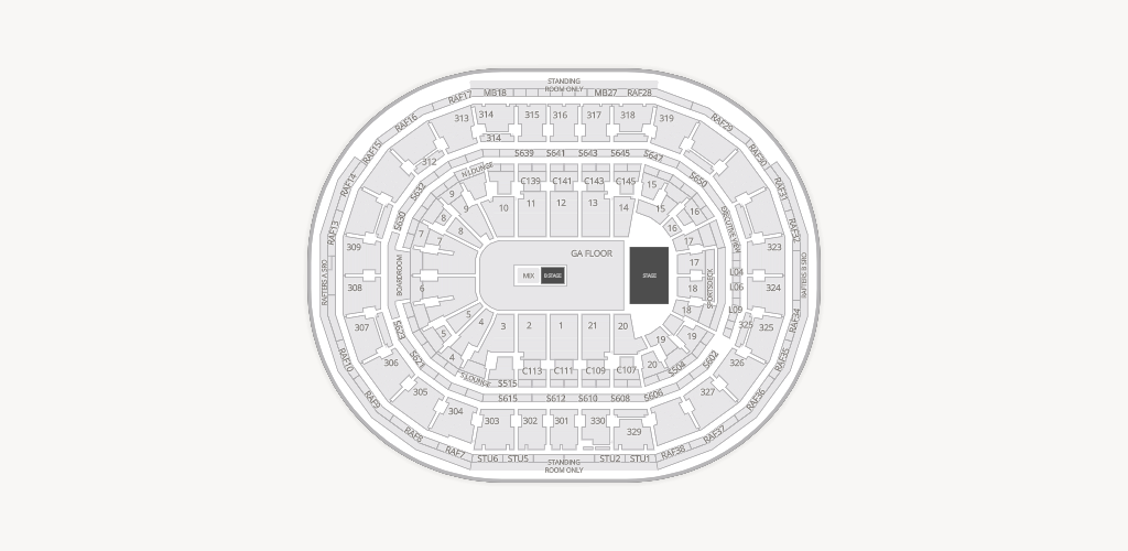 TD Garden Seating Chart